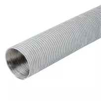 Aliuminio ortakis DN125, 3 m, baltos sp.