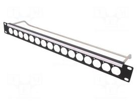 Mounting adapter | patch panel | RACK | screw | Size: 19",1U
