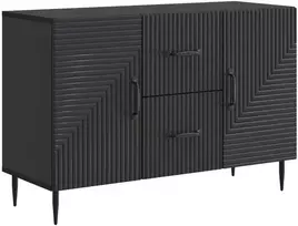 Kabalas su stalčių Juoda 89 x 34,5 x 60 cm Apdirbta mediena