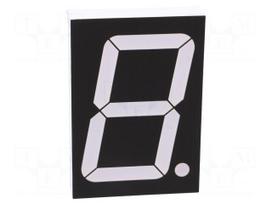 Display: LED | 7-segment | 56mm | 2.3" | No.char: 1 | red | 120mcd | anode