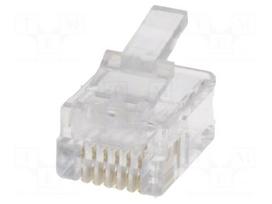 Plug | RJ12 | PIN: 6 | Layout: 6p6c | IDC,crimped | for cable