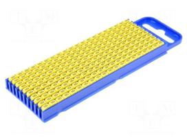 Markers for cables and wires | Label symbol: 9 | 2.8÷3.8mm | yellow