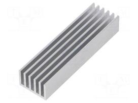 Heatsink: extruded | grilled | aluminium | L: 75mm | W: 21mm | H: 14mm