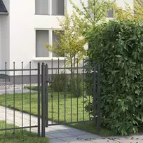 Tvora vartai HORST 100 x 100 cm Metalas Juoda Užrakintas
