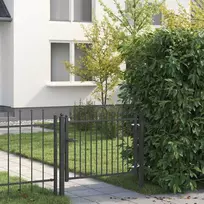 Tvora vartai HORST 100 x 75 cm Metalas Juoda Užrakintas