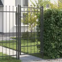 Tvora vartai HORST 100 x 175 cm Metalas Juoda Užrakintas