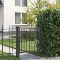 Tvora vartai HORST 100 x 100 cm Metalas Juoda Užrakintas