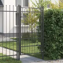 Tvora vartai HORST 100 x 175 cm Metalas Juoda Užrakintas