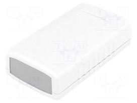 Enclosure: with panel | X: 50mm | Y: 90mm | Z: 24mm | ABS | light grey