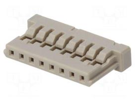 Plug | wire-board | female | DF14 | 1.25mm | PIN: 8 | w/o contacts