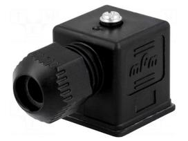 Connector: valve connector | plug | form A | 18mm | female | PIN: 3 | mPm