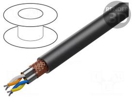 Wire | SF/UTP,ETHERLINE® TRAIN | 5e | stranded | Cu | 1x4x22AWG | EM 104
