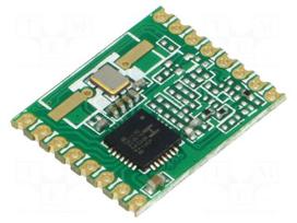 Module: RF | FM receiver | FSK | 433.92MHz | SPI | -120dBm | 1.8÷3.6VDC