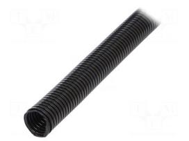 Conduit | ØBraid : 17mm | polyamide | black | Len: 50m | -40÷120°C