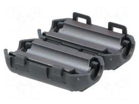 Ferrite: two-piece | on round cable | A: 30mm | B: 23mm | C: 7mm