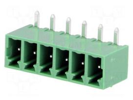 Pluggable terminal block | 3.81mm | ways: 6 | angled 90° | socket