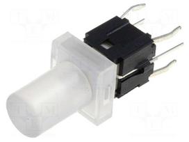 Switch: keypad | Pos: 2 | SPST-NO | 0.05A/12VDC | colourless | LED | blue