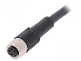 Connection lead | M8 | PIN: 4 | straight | 2m | plug | 60VAC | 4A | -25÷80°C