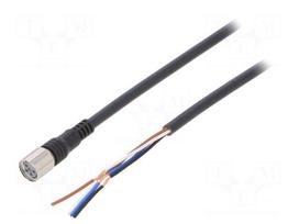 Connection lead | M8 | PIN: 4 | straight | 2m | plug | 1A | 0÷70°C | IP67