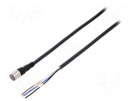 Connection lead | M8 | PIN: 4 | straight | 10m | plug | 1A | -25÷70°C | IP67