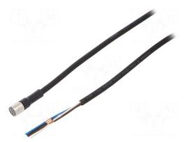 Connection lead | M8 | PIN: 4 | straight | Len: 5m | plug | 1A | -10÷80°C