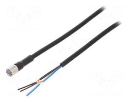 Connection lead | M8 | PIN: 4 | straight | Len: 2m | plug | 1A | -10÷80°C