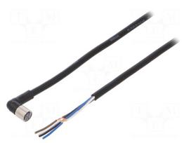 Connection lead | M8 | PIN: 4 | angled | Len: 10m | plug | 1A | -10÷80°C