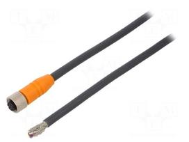 Connection lead | M12 | PIN: 8 | straight | 2m | plug | 4A | -25÷80°C | IP67