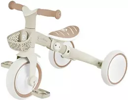 GLOBBER mokomasis triratukas Learning Trike, 3in1 Plus, kokosinis, 738-466