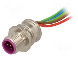 Socket | M12 | PIN: 5 | male | B code-Profibus | for panel mounting