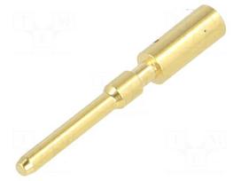 Contact | Size: 1,5mm | male | 2.5mm2 | M12 Power | gold-plated | crimped