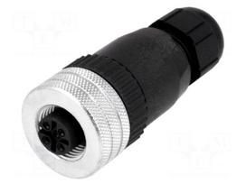 Plug | M12 | PIN: 4 | female | A code-DeviceNet / CANopen | for cable