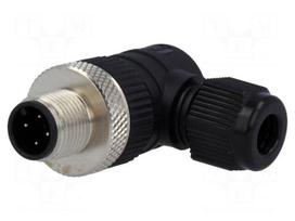 Plug | M12 | PIN: 4 | male | A code-DeviceNet / CANopen | for cable