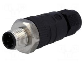 Plug | M12 | PIN: 4 | male | A code-DeviceNet / CANopen | for cable