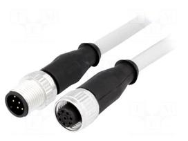 Cable: for sensors/automation | PIN: 8 | M12-M12 | 0.5m | plug | plug