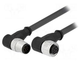 Cable: for sensors/automation | PIN: 12 | M12-M12 | 10m | plug | plug