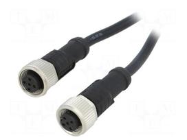 Cable: for sensors/automation | PIN: 5 | M12-M12 | 1m | plug | plug | 60V