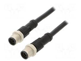 Cable: for sensors/automation | PIN: 10 | M12-M12 | 1m | plug | plug