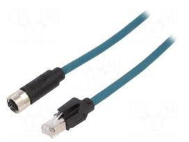 Cable: for sensors/automation | PIN: 8 | female | X code-ProfiNET