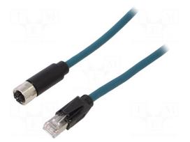 Cable: for sensors/automation | PIN: 8 | female | X code-ProfiNET