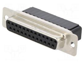 D-Sub | PIN: 25 | plug | female | Type: w/o contacts | Series: CD