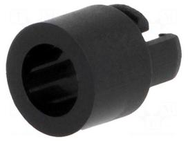 LED holder | 5mm | one-piece | black | UL94V-2 | L: 10.3mm