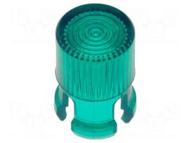 LED lens | round | green | 5mm