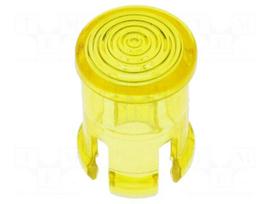 LED lens | round | yellow | lowprofile | 5mm