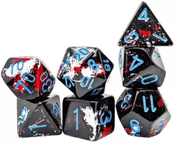 Chessex Polyhedral Dark Side/mėlynas 7-Die Set