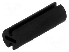 Spacer sleeve | LED | Øout: 4.5mm | ØLED: 3mm | L: 14mm | black | UL94V-2