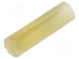 Spacer sleeve | LED | Øout: 5mm | ØLED: 5mm | L: 6.6mm | natural | UL94V-2