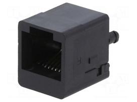 Connector: RJ11 | socket | female | PIN: 6 | vertical | on PCBs | THT | 1mm