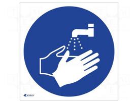 Safety sign | regulatory | Mat: PVC | W: 200mm | H: 200mm