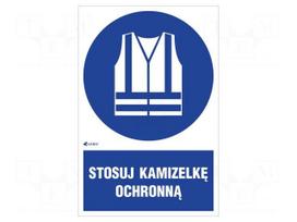 Safety sign | regulatory | Mat: PVC | W: 200mm | H: 300mm